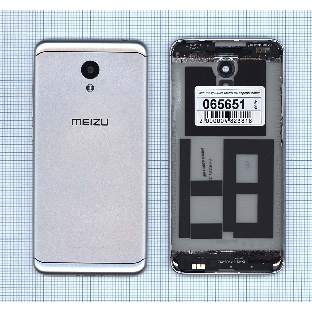 Задняя крышка для Meizu M6 серебристый