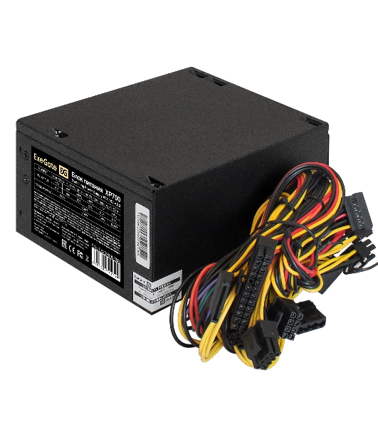 Блок питания ExeGate XP700 (EX259609RUS), 700Вт, 120мм, черный