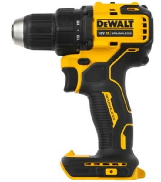Дрель-шуруповерт DeWalt DCD708N-XJ, 18 В, 0 Ач, 65 Нм, щеточный