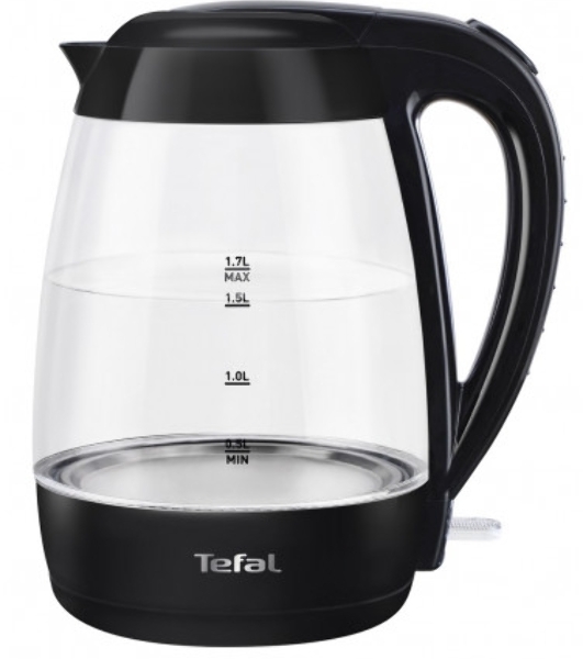 Электрочайник Tefal KO 450832 черный, 1.7 л, 2400 Вт, скрытый нагревательный элемент