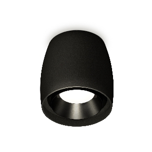 Светильник Ambrella Light XS1142002 SBK/PBK черный песок/черный полированный MR16 GU5.3 (C1142, N7031)