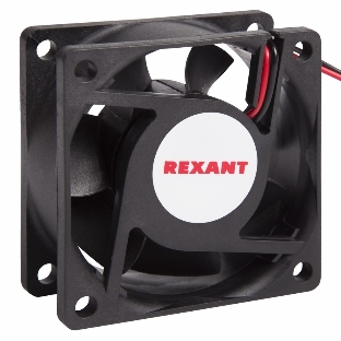 Вентилятор для корпуса Rexant RX 6025MS 12VDC черный, 60 мм, 3500 об/мин, 25 дБ, 2 pin