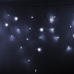 Гирлянда Neon-night Айсикл (бахрома) светодиодный, 4,8 х 0,6 м, прозрачный провод, 230 В, диоды белые, 176 LED, фото 1