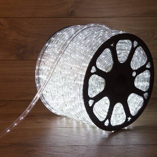 Дюралайт Neon-night LED, свечение с динамикой (3W) - белый, 36 LED/м, бухта 100м