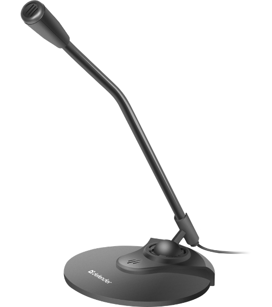 Микрофон Defender MIC-117 черный, кабель 1.8 м
