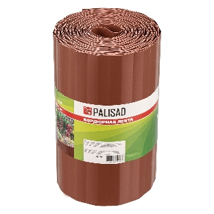 Бордюрная лента Palisad 20х900 см, полипропиленовая, коричневая,