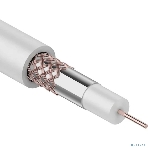 Кабель коаксиальный Rexant RG-59U+Cu, 75 Ом, Cu/Al/Cu, 64%, бухта 305 м, белый, фото3