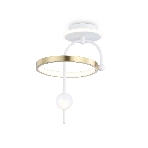Светильник Ambrella light FL66422 WH/GD белый/золото 3000K/4200K/6400K 15W 240*220*347.7 (Без ПДУ), фото6
