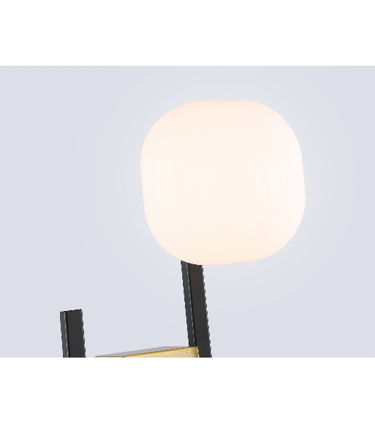 Настенный светильник Ambrella light LH51019/2 BK/BS/FR черный/латунь/белый матовый G9*2 max 28W 230*170*480