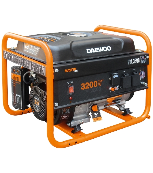 Генератор DAEWOO GDA 3500 2.8/3.2кВт 230В 208см3 7.0лс 15л 2х230В 38кг