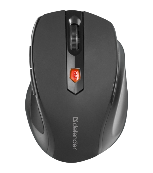Мышь беспроводная Defender Ultra MM-315 черный, 1600 dpi, радиоканал, USB, кнопки - 6