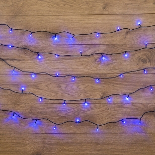 Гирлянда Neon-night 'Твинкл Лайт' 15 м, темно-зеленый ПВХ, 120 LED, синий