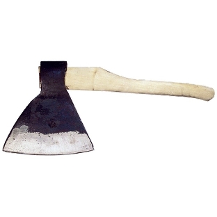 Топор кованный, в сборе, 1900/2100 г, деревянное топорище, 500 мм, М2, 'Мясоруб', г.Вача Россия