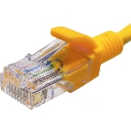 Патч-корд Suprlan 10-0163 UTP RJ-45 вил.-вилка RJ-45 cat.5e 2м желтый LSZH 24AWG, фото2