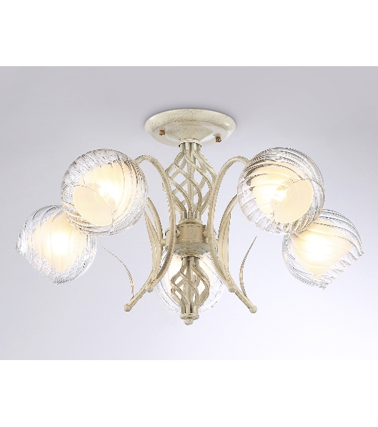Светильник Ambrella light TR3066/5 WH/GD белый/золото E27*5 max 40W D590*340