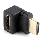 Переходник HDMI-HDMI Cablexpert A-HDMI270-FML, 19F/19M, угловой соединитель 270 градусов, золотые разъемы, пакет, фото4