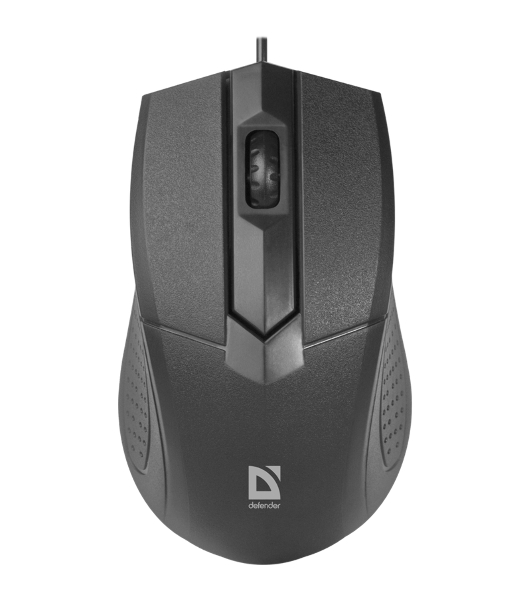 Мышь проводная Defender Optimum MB-270 черный, 1000 dpi, USB, кнопки - 3