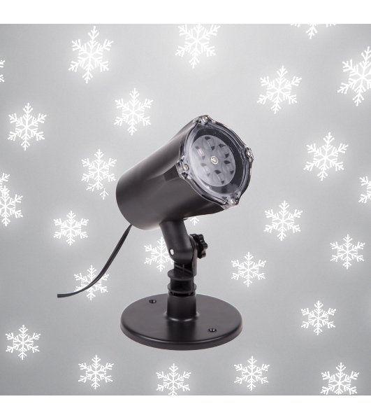 Проектор LED Neon-night 601-263 белые снежинки,220В