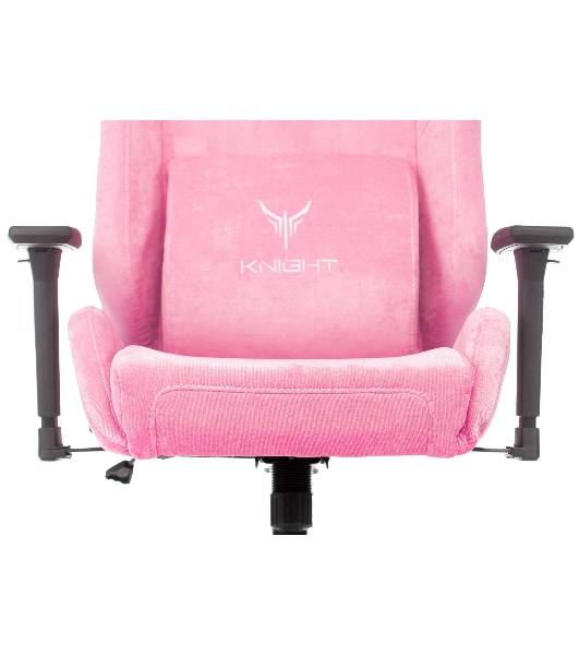 Кресло Knight N1 Fabric розовый, велюр, 120 кг, механизм качания