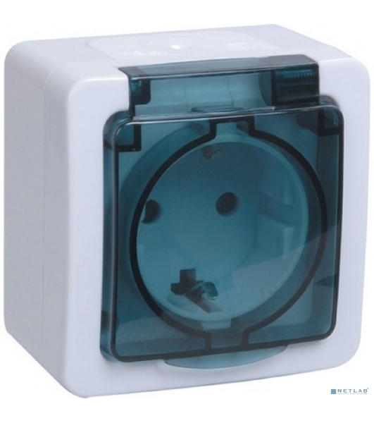 Розетка IEK ERMP12-K03-16-54-EC РСб20-3-ГПБд роз 1м с з/к о/у IP54 (цвет крышки:дымчатый) ГЕРМЕС PLUS