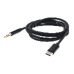 Кабель-переходник USB Cablexpert CCAB-CM35M-1M-B, Type-C/Jack3.5, Mobile, 1м, черный, коробка, фото3