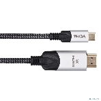 Кабель-адаптер VCOM USB 3.1 Type-Cm --> HDMI A(m) 8K@30Hz, 1,5 м,Alumi Shell,, фото3