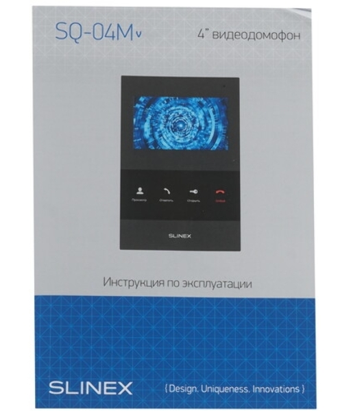 Монитор LCD 4.3' IP DOORPHONE SQ-04M черный SLINEX