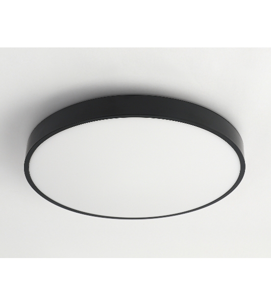 Потолочный светодиодный светильник Ambrella light FZ1206 BK черный IP54 27W 5000K D370*60 (без ПДУ)