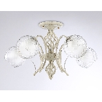 Светильник Ambrella light TR3066/5 WH/GD белый/золото E27*5 max 40W D590*340, фото 1