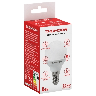 Лампа светодиодная Hiper THOMSON LED GLOBE 6W 500Lm E14 4000K TH-B2032