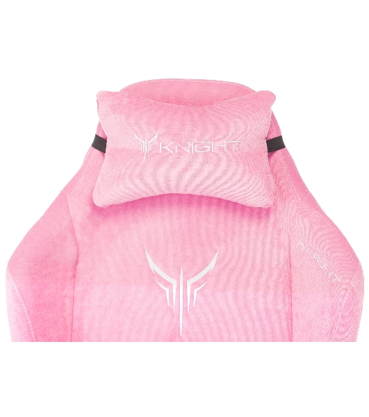 Кресло Knight N1 Fabric розовый, велюр, 120 кг, механизм качания