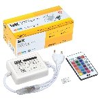 Контроллер с ПДУ IEK LSC1-RGB-500-IR-20-220-B ИК RGB 3 канала 220В 3А 500Вт, фото 1