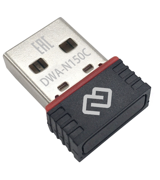 Сетевой адаптер Wi-Fi Digma DWA-N150C N150 USB 2.0 (ант.внутр.) 1ант. (упак.:1шт)