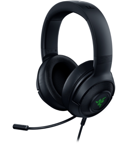 Гарнитура Razer Kraken V3 X (2022) чёрный, проводная, USB, подсветка