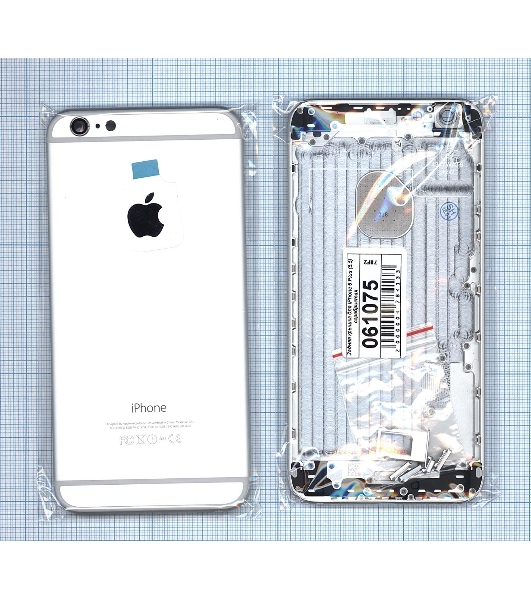 Задняя крышка для iPhone 6 Plus (5.5) серебристый