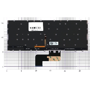 Клавиатура для ноутбука Asus Chromebook C433T серебристая с подсветкой