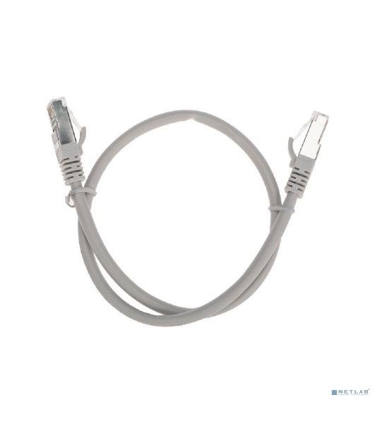 Патч-корд S/FTP Rexant cat.6a (10G), RJ45-RJ45, неэкранированный, 28AWG, LSZH, серый, 0.5 м