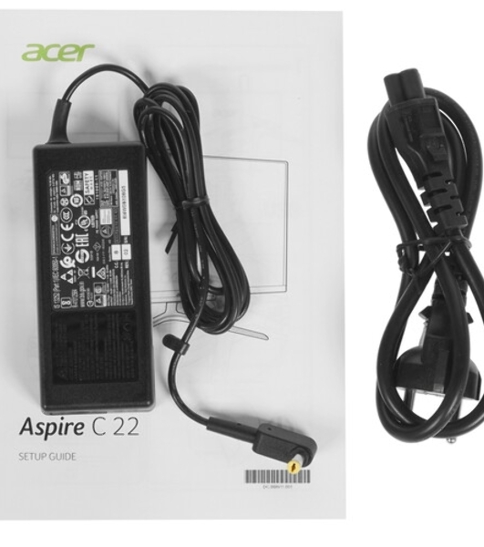 Моноблок Acer Aspire S24B-GLNL 23.8' Full HD Core Ultra 5 226V (2.1) 16Gb SSD512Gb Arc graphics Eshell GbitEth WiFi BT 90W клавиатура мышь Cam белый 1920x1080