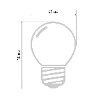 Лампа светодиодная Neon-night d-45 3 LED 1Вт шар E27 25лм 220В зеленый, фото4