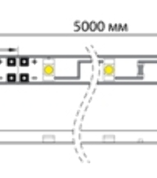 Лента светодиодная 12 В, 8 мм, IP23, SMD 2835, 120 LED/m, 12 V, цвет свечения белый (6000 K)