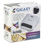 Сэндвич-тостер Galaxy Line GL 2962, белый, с несъемными пластинами, 800 Вт, индикаторы нагрева и сети, антипригарное покрытие рабочей поверхности, теплоизолированный корпус, прорезиненные ножки, препятствующие скольжению, фото12
