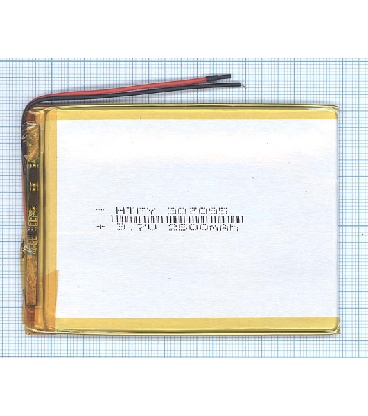 Аккумулятор Li-Pol (батарея) 3x70x95 мм 2pin 3.7V/2500mAh