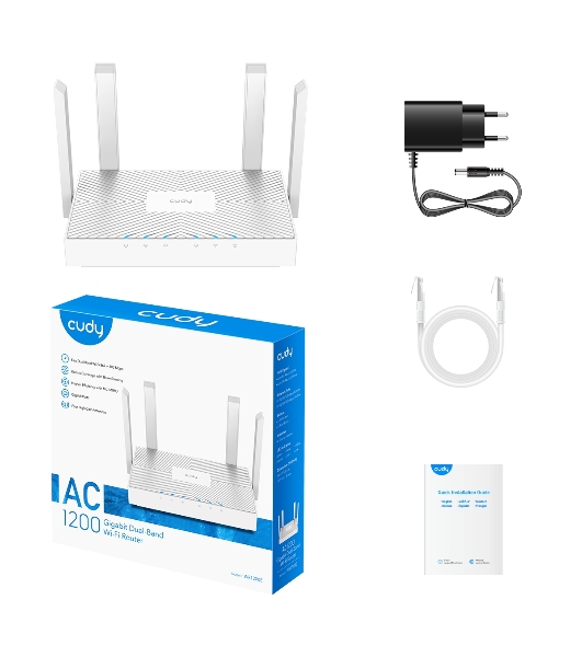 Роутер беспроводной Cudy WR1300E AC1200 10/100/1000 белый