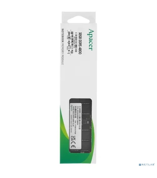 Оперативная память Apacer, DDR5, 32Gb (1x32Gb), 4800MHz, CL40, SO-DIMM