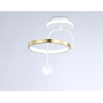 Светильник Ambrella light FL66422 WH/GD белый/золото 3000K/4200K/6400K 15W 240*220*347.7 (Без ПДУ), фото3