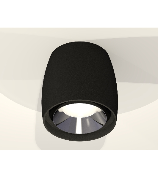 Светильник Ambrella Light XS1142003 SBK/PSL черный песок/серебро полированное MR16 GU5.3 (C1142, N7032)