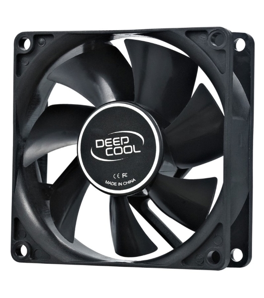 Вентилятор для корпуса DEEPCOOL XFAN 80 черный, 80 мм, 1800 об/мин, 20.3 дБ, Molex