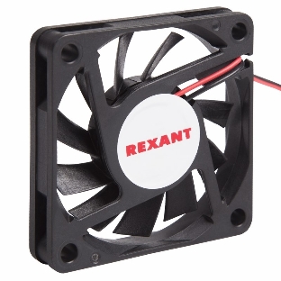 Вентилятор для корпуса Rexant RX 6010MS 12VDC черный, 60 мм, 4000 об/мин, 32 дБ, 2 pin