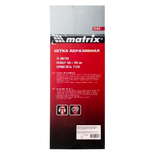 Сетка абразивная Matrix, P 320, 106 х 280 мм, 25 шт.