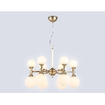 Люстра Ambrella light LH51050/12 GD/FR золото/белый матовый G9*12 max 28W D550*450, фото7